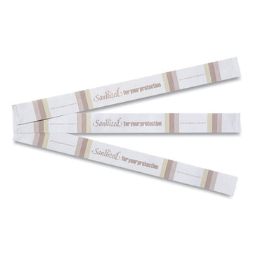 AmerCareRoyal® Toilet Seat Bands, Brown-white, 2,000-carton freeshipping - TVN Wholesale